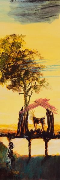 Cut-out: Roland Wesner - Landscape with Orpheus, 1984